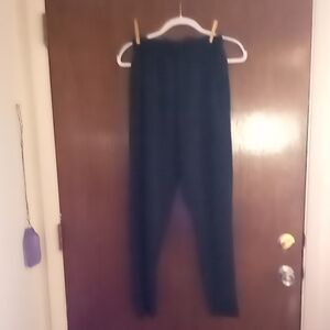 Daresay Black Textured Knit Leggings Full-Length